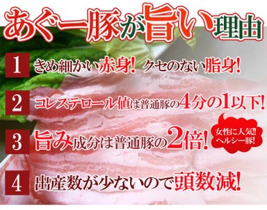 沖縄紅豚あぐー専門店 もも 大阪店 メニューの画像