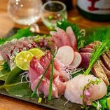 日本酒含む全60種飲放題とお酒に合う鮮魚のお刺身