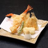 大海老と野菜天ぷら盛り合わせ