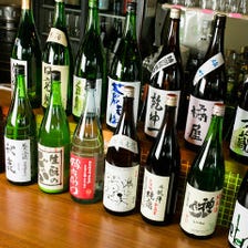 日本酒の銘柄が約30種類ございます。