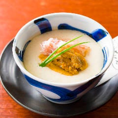 雲丹とカニのほんわか茶わん蒸し