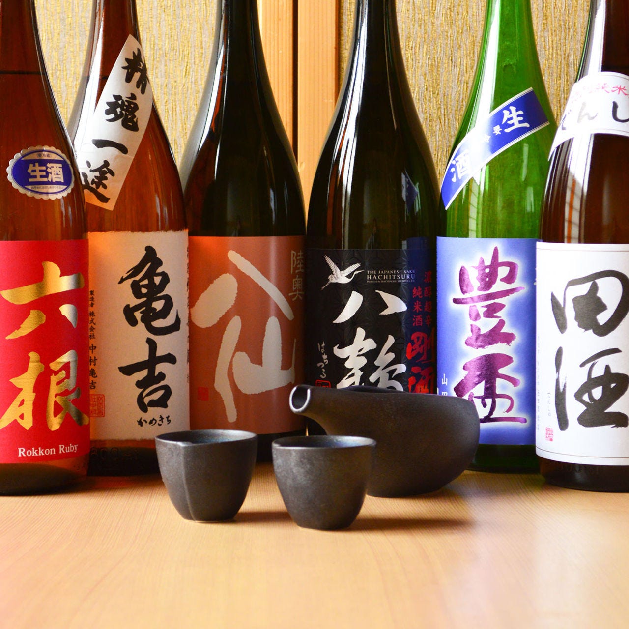 青森県内の地酒を中心に取り揃えております。※写真はイメージ