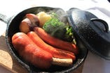 窯焼きソーセージと鎌倉野菜
