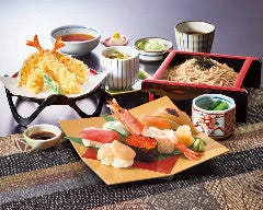 上寿司天ざるそば和膳【7貫】