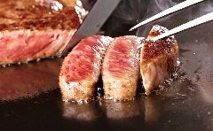 【鉄板焼×カウンター席】国産牛ステーキランチ「祇園」