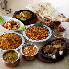 【インドパーティープラン】当店一番人気のビリヤニ、スパイシーチキンなど本格インド料理8品