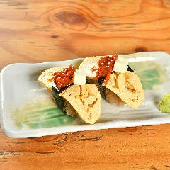 たまごチャンジャチーズ/〆鯖炙り生姜