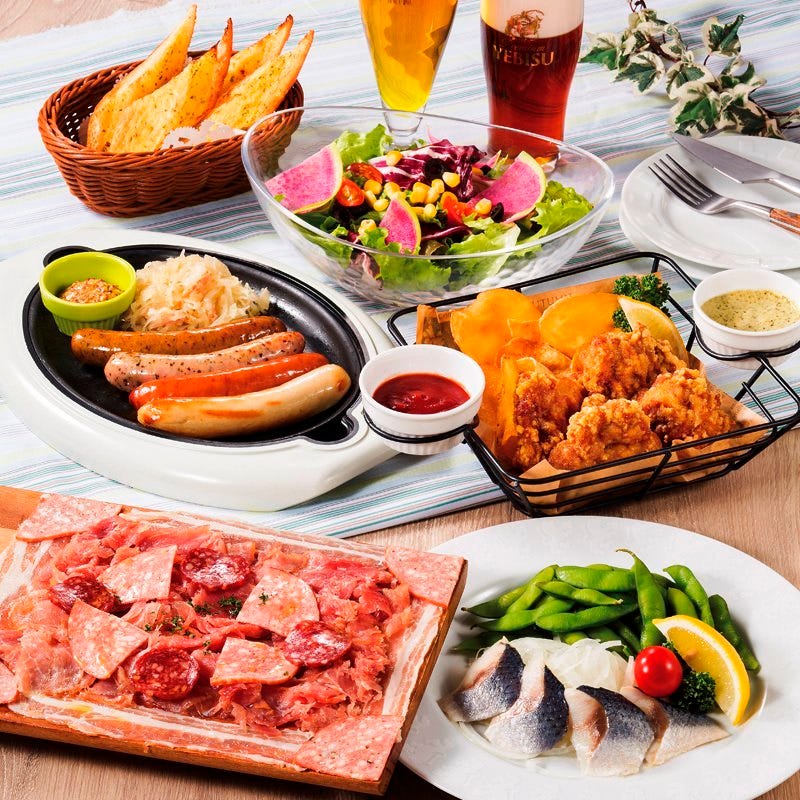 3時間飲み放題カジュアルコース 3時間飲み放題付き料理６品 八重洲 東京 半貸切 宴会 2次会の詳細 銀座ライオン 八重洲地下街店 東京駅 八重洲 ビアレストラン ぐるなび