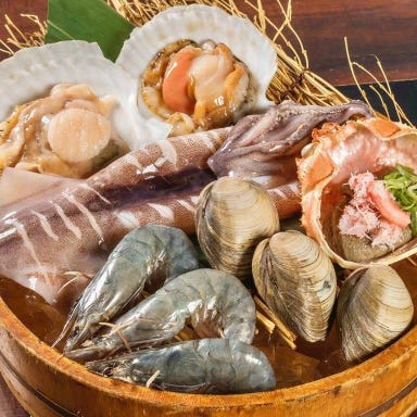 寿司×居酒屋 海鮮物語 なんば心斎橋店_【2H飲放付】手毬寿司 / お造り3種 / 浜焼など全6品♪手毬寿司コース5,000円