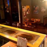 【ディナー　葵本店】夜はテーブルが鉄板に早変わり！アツアツをご堪能下さい！