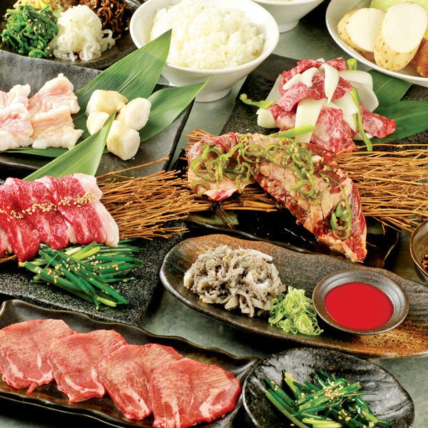 梅田の焼肉食べ放題「炭火焼肉 昭和大衆ホルモン」の「食べ放題コース」