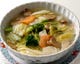 野菜がいっぱいのつゆそば
あっさり塩味でスープをより引立てる