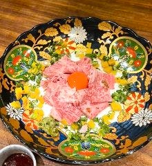 数量限定！和牛トロたくユッケ
