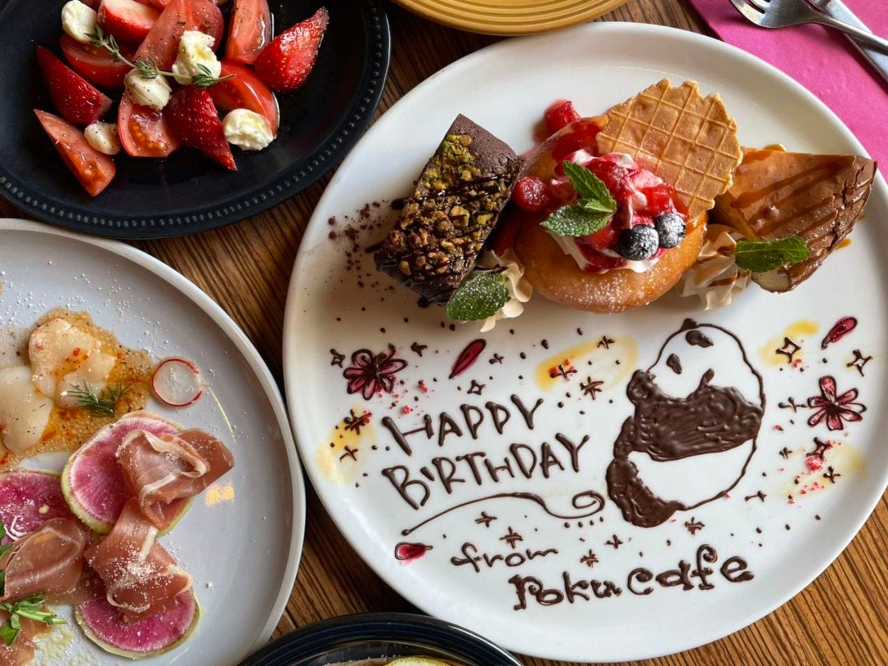 イラストコース スタンダードプラン イラスト付きデザートプレート 3500円の詳細 横浜の一軒家cafe Roku Cafe 横浜駅 貸切スペース ぐるなび