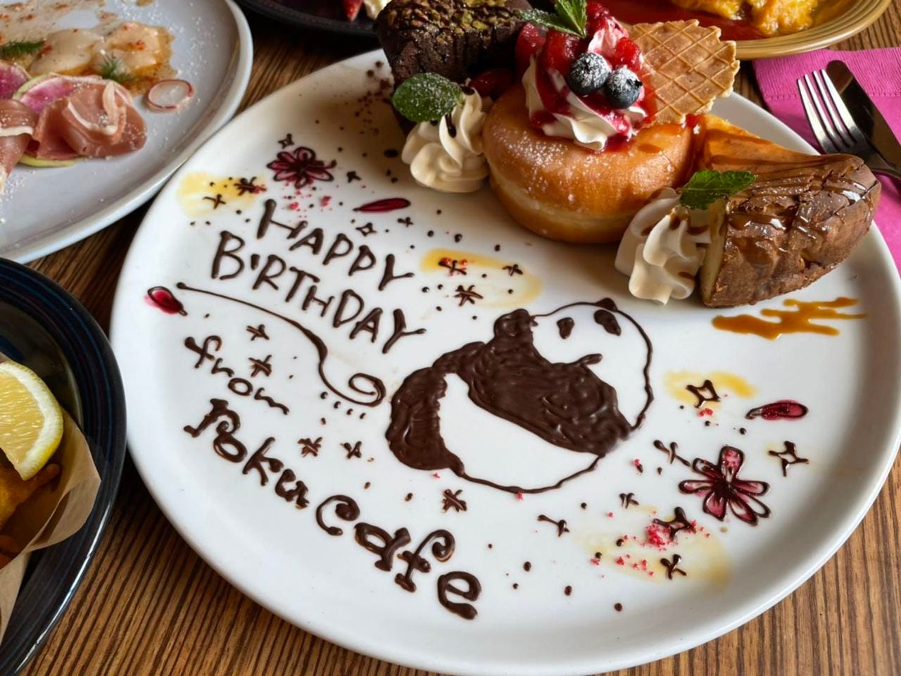 ランチコース 平日ランチタイム限定 人気のイラスト付きデザートプレート 2700円の詳細 横浜の一軒家cafe Roku Cafe 横浜駅 貸切スペース ぐるなび