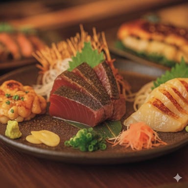 わらやき屋 九段下_【よさこいコース】名物!鰹のわらやき・初鰹のお造り・桜鯛・国産牛など全12品【2時間飲み放題付】6,500円