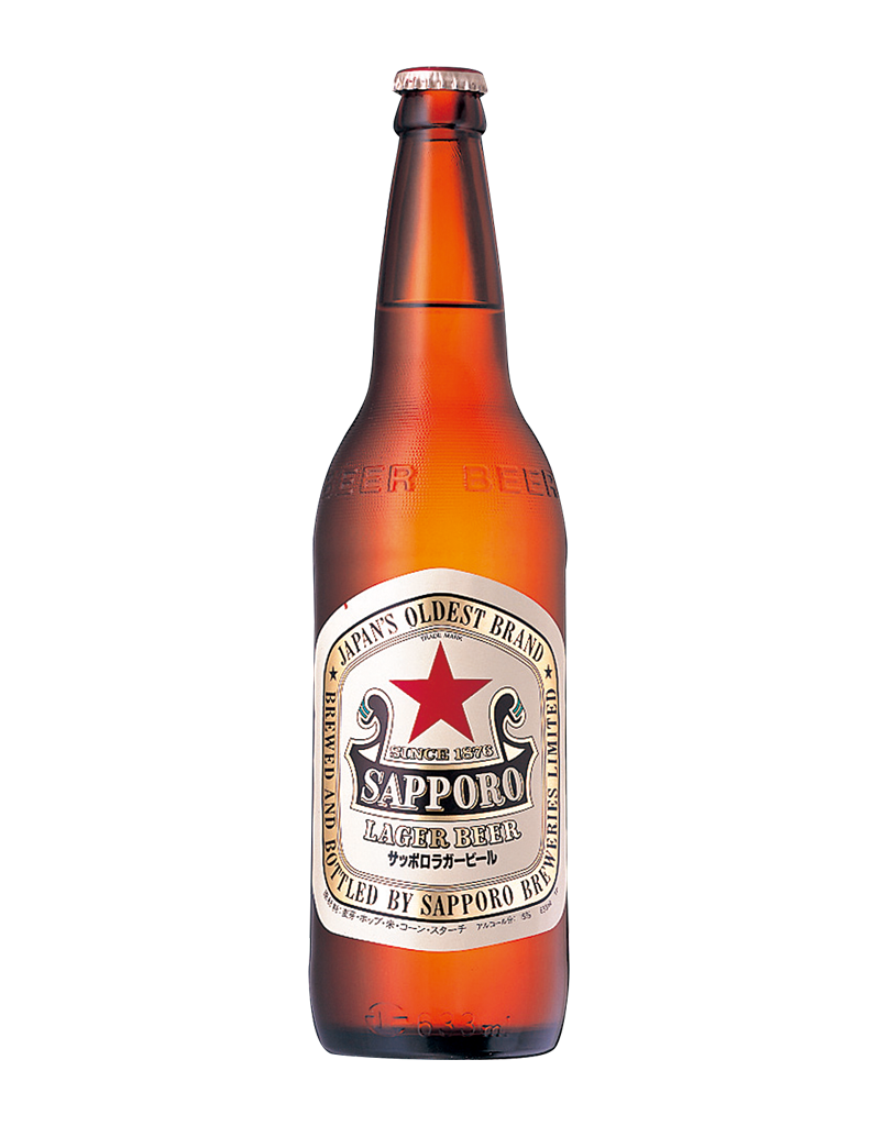 瓶ビールは、
「サッポロラガービール」