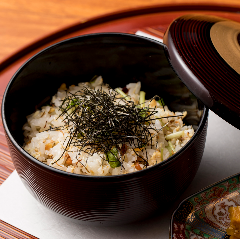 博多 表邸_焼き塩さばと三つ葉の混ぜご飯