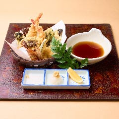 博多 表邸_活き車海老と季節野菜の天麩羅