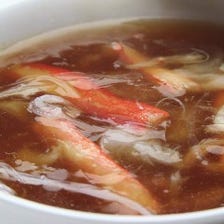 蟹肉入りふかひれスープ【中華スープの代表格】
