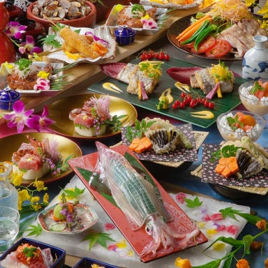 博多炉端 野が海_【月~木限定/歓送迎会】イカ活造り+天草車海老+糸島豚/全11品120分飲放題付 5,000円コース