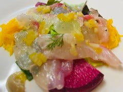 本日の天然鮮魚のカルパッチョ仕立て