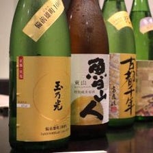 京都の厳選地酒と豊富なドリンク