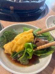 だし玉子と野菜と一緒にお口いっぱい頬張ってみてください