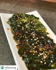 韓国好きならたまらない！！！ 自家製エゴマの葉の醤油漬け