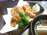 鶏の蓮根　挟み揚げ