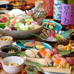6000円以上のコースは1名様分ずつ個別盛りでご提供いたします。