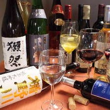 ソムリエ厳選の自然派ワインと地酒!!