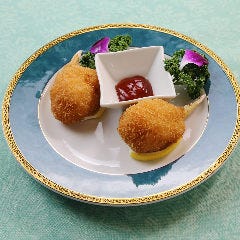 蟹爪肉の揚げ物