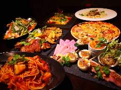 女子会コース。4200円！3時間飲み放題のお得なプランです。