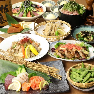 個室 居酒屋 九州うまか近鉄奈良駅前店_『九州うまか』お造り3種×鶏もも炭火焼など全7品◇プレモル付!2H飲み放題◆4500⇒3500円