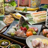 旬魚旬菜満載！たっぷり2時間飲み放題付で4,000円から