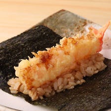 ここでしか味わえない鮨と天ぷらを
