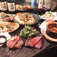 自慢の窯焼き料理を堪能…