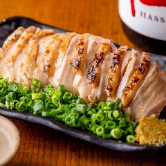 【鶏のたたきポン酢】ポン酢でさっぱり仕上げました。