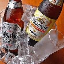 氷結瓶ビール(一番搾りorスーパードライorサッポロラガー赤星)