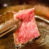 甘みある脂が口の中でとろける絶品の宮崎牛をステーキで
