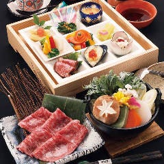 A5ランクの上質な黒毛和牛サーロインをすき焼きや陶板焼きで