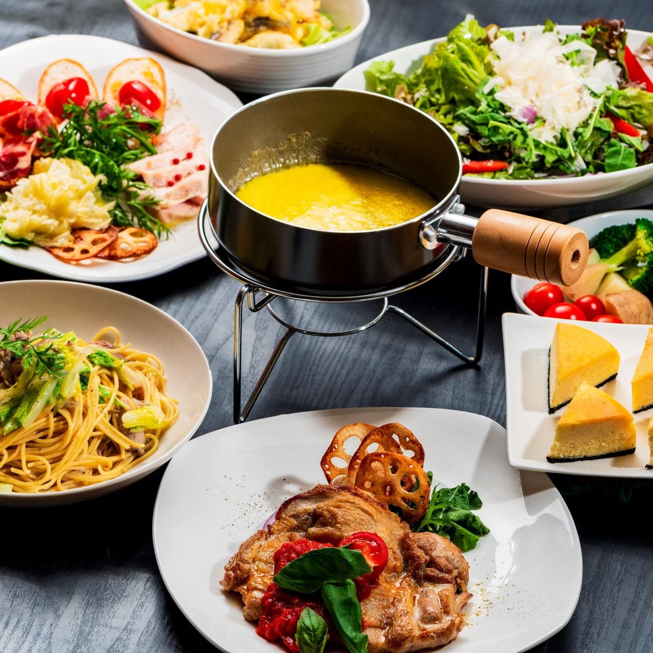 忘新年会 チーズフォンデュと香り豚のプラン1分飲み放題付き 全10品 6500円 税込 の詳細 浦和のチーズ料理専門店 ｖｏｌｅｎｔｅ 048 ヴォランティ 浦和 イタリアン イタリア料理 ぐるなび