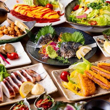 博多串焼き 野菜巻き 個室居酒屋 繁花 東京駅八重洲店_3H飲放│野菜巻と大分風とり天を堪能!豊洲の鮮魚と朝採れ野菜の全7品『鉄扇コース』5,000円→4,000円