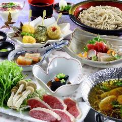 しゃぶしゃぶ すき焼きしゃぶ禅 小倉店_コース一例：メインに鴨肉の一人鍋を据えた会席