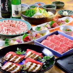 しゃぶしゃぶ すき焼きしゃぶ禅 小倉店_コース一例：さしみ・プレート焼＋しゃぶしゃぶ食べ放題