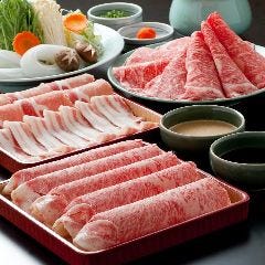 黒毛和牛をはじめ、厳選国産牛を使った自慢のしゃぶしゃぶ