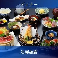 しゃぶしゃぶ すき焼きしゃぶ禅 小倉店_【法要会席】黒豚せいろ蒸しや旬魚のお造り、茶碗蒸し、生麩二色田楽、天ぷらなど全8品
