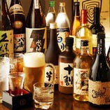 日本酒･焼酎･ワイン…人気のドリンクも種類豊富にご用意！
