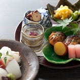 京野菜を使った四季折々の料理。